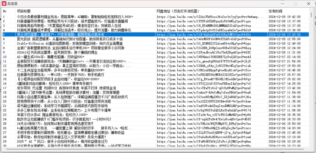 图片[1]-【2024.12.30】反韭菜 v1.0 割韭菜网创项目合集-旺朝科技