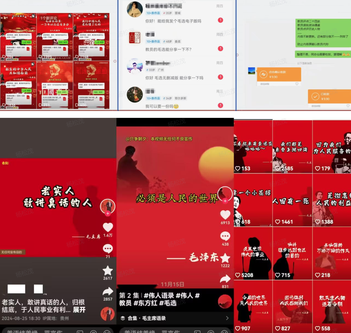 图片[1]-【2025.2.6】抖音蓝海小赛道私域变现项目，卖毛选资料，单价9.9/单天变现100+-旺朝科技