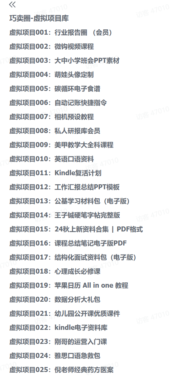 图片[1]-【2025.3.19】最新138个虚拟项目库-旺朝科技