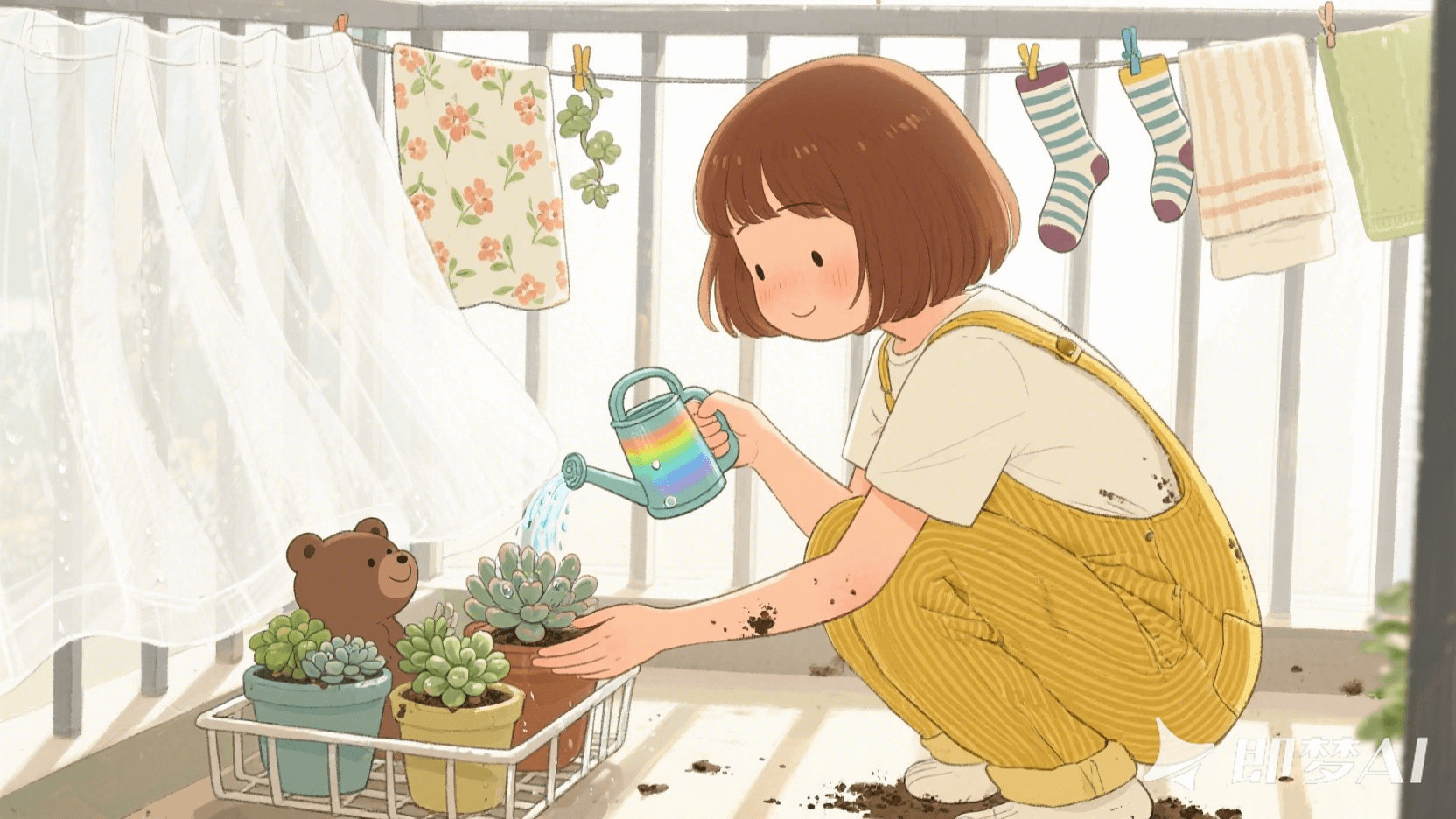 图片[7]-【2025.4.28】治愈系独居女孩小短片，即梦3.0测评-旺朝科技