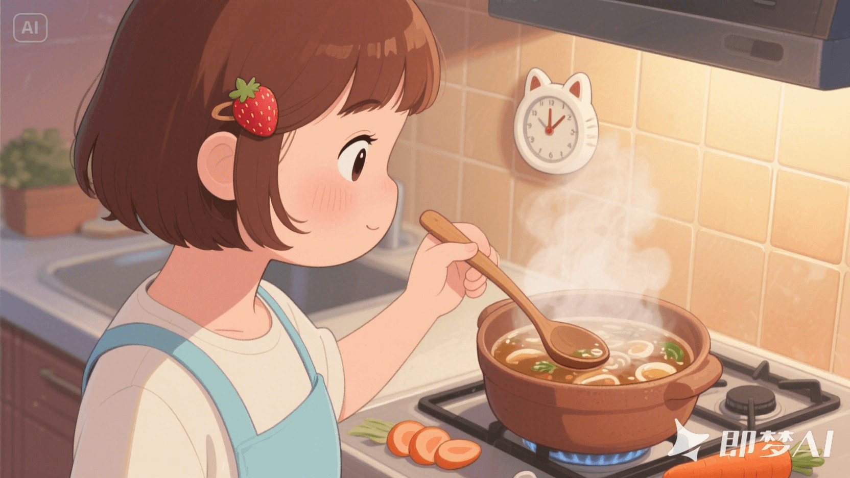 图片[5]-【2025.4.28】治愈系独居女孩小短片，即梦3.0测评-旺朝科技