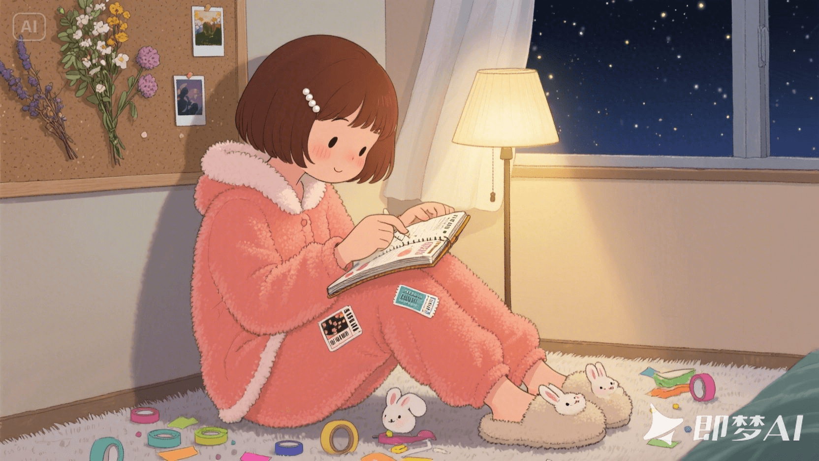 图片[4]-【2025.4.28】治愈系独居女孩小短片，即梦3.0测评-旺朝科技