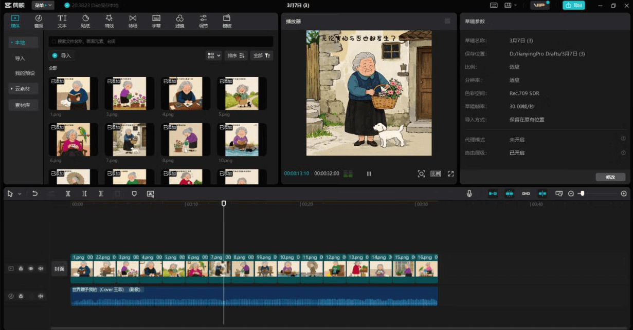 图片[7]-【2025.5.19】AI热门玩法拆解:老奶奶治愈文案视频-旺朝科技