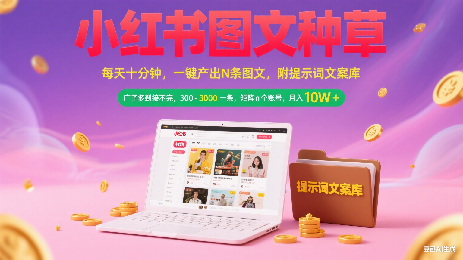 【2025.7.5】小红书图文种草 每天十分钟，广子多到接不完