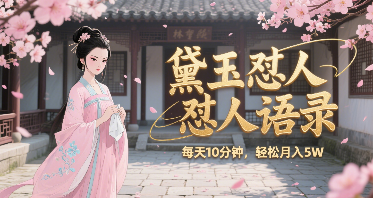【2025.7.10】林黛玉怼人语录 N种变现方式分享 月入5W+