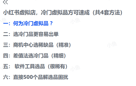图片[2]-【2025.9.12】小红书虚拟店，冷门虚拟品方可速成（共4套方法）-旺朝科技