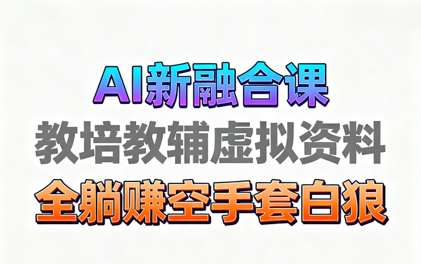 【2025.9.29】育儿教学教培新玩法 AI生成教学视频  变现天花板高！