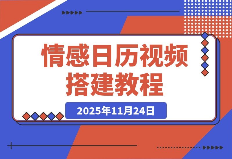 【2025.11.23】情感视频日历制作全攻略：高效流程一步到位-旺朝科技